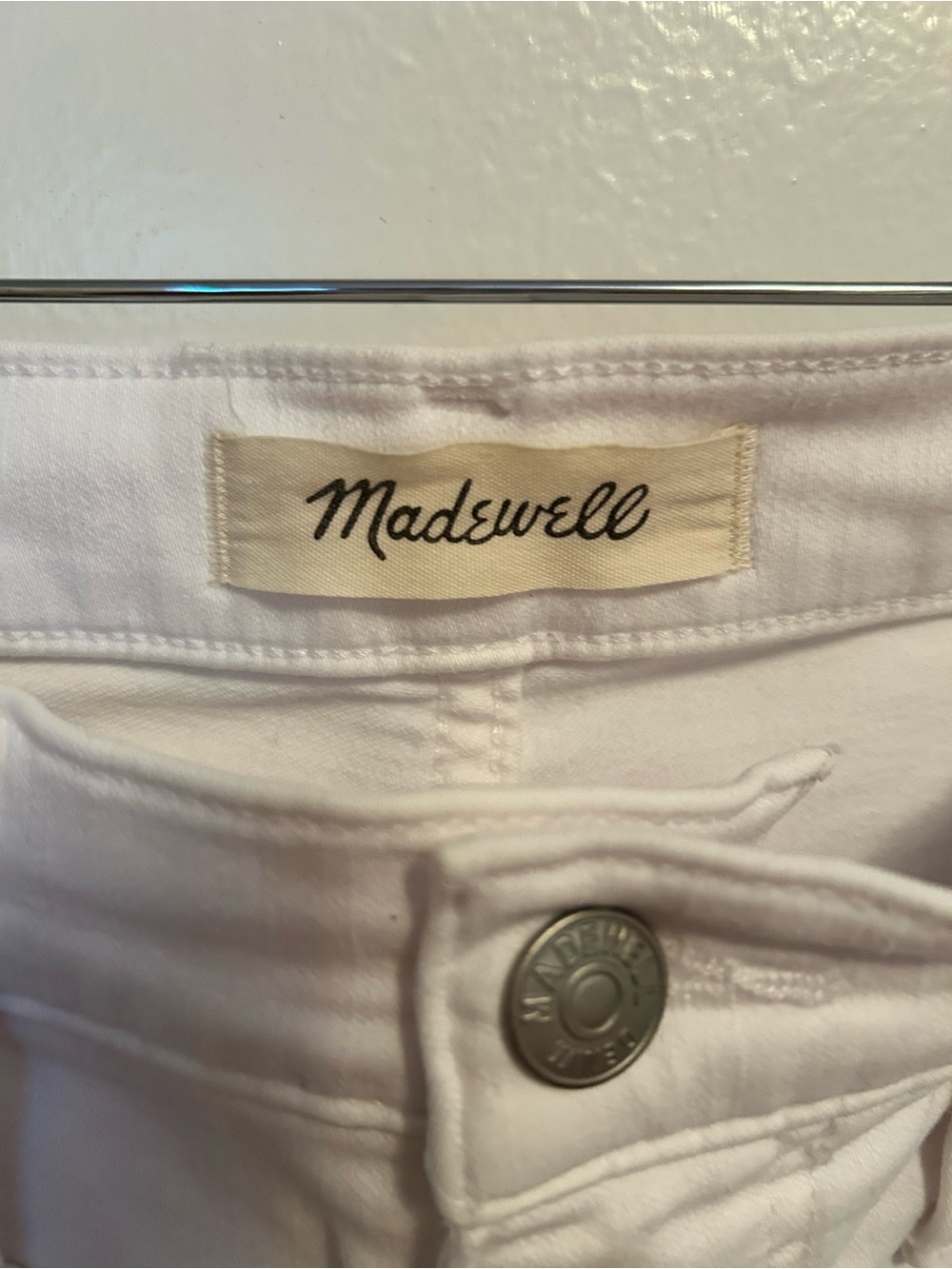 Madewell White Skinny Jeans